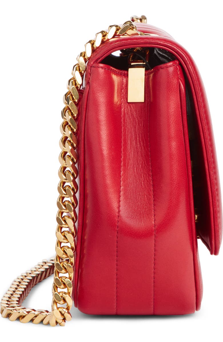 Saint Laurent Small Vicky Quilted Lambskin Leather Crossbody Bag, Alternate, color,