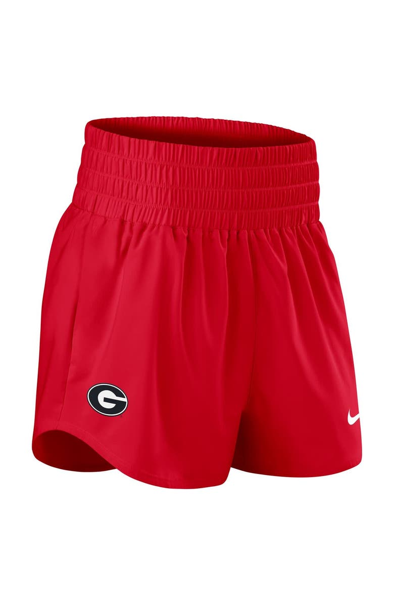 Nike Women's Nike Red Georgia Bulldogs Performance One Dri-FIT High-Rise Shorts, Alternate, color, Red
