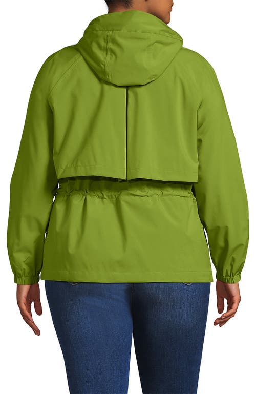 Lands' End Squall Packable Rain Jacket In Green
