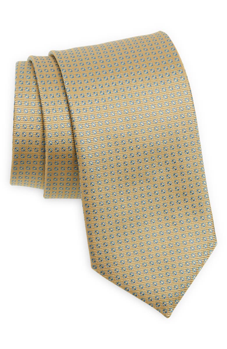 Eton Microdot Silk Tie, Main, color, 