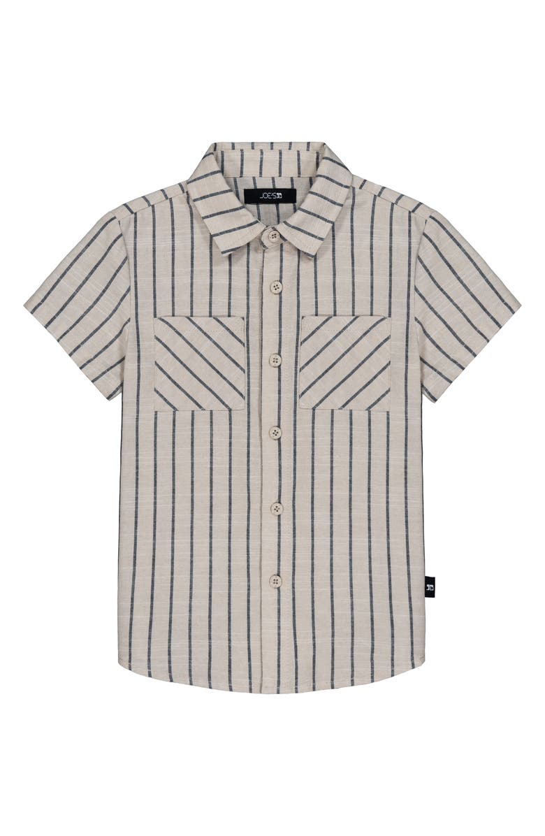Joe's Jeans Stripe Button-Up Shirt & Shorts Set, Alternate, color, 