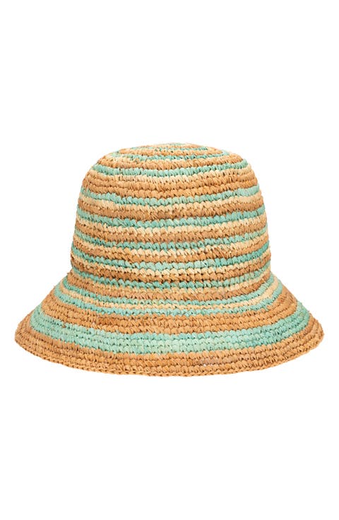 Daisy Raffia Bucket Hat