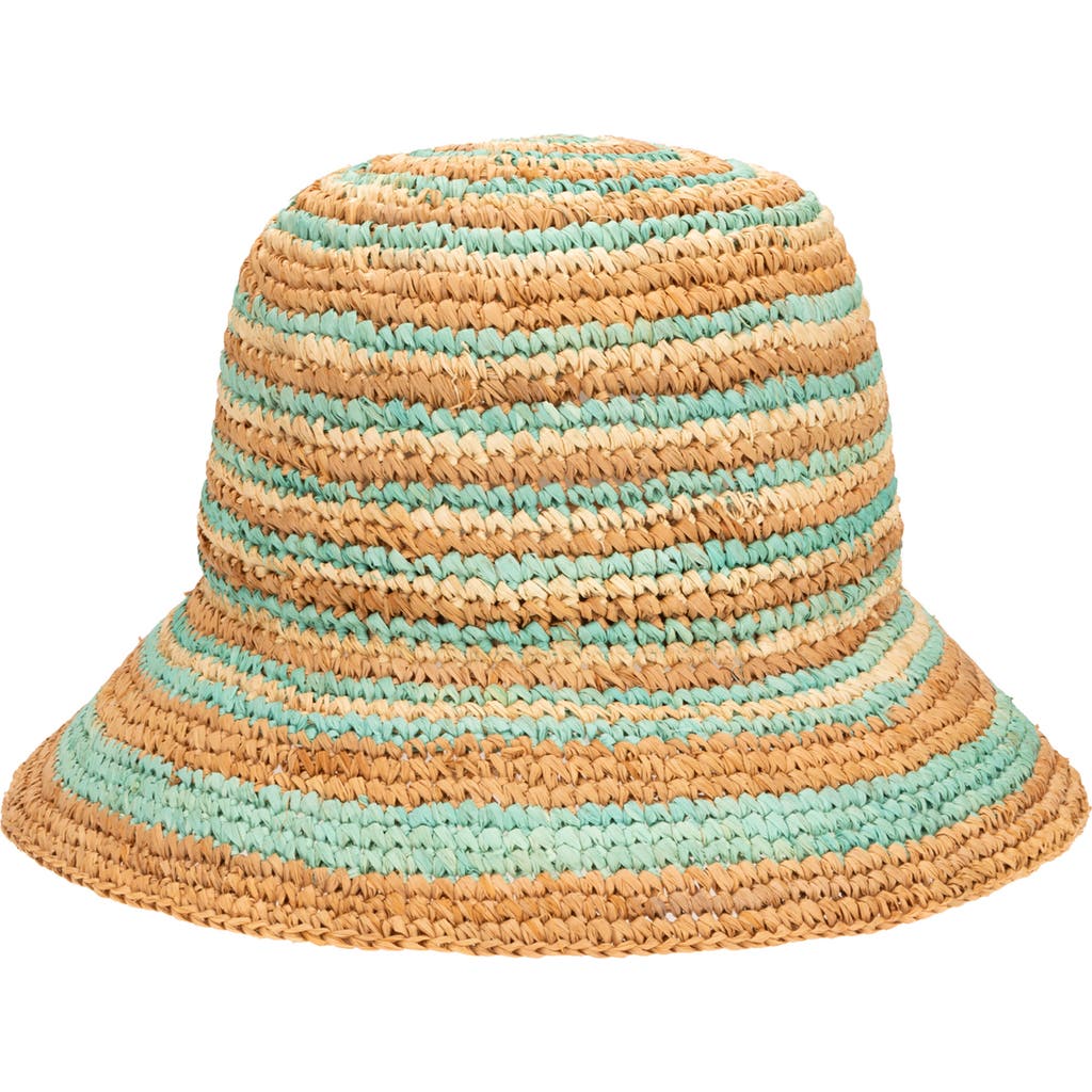 San Diego Hat Daisy Raffia Bucket Hat in Green at Nordstrom