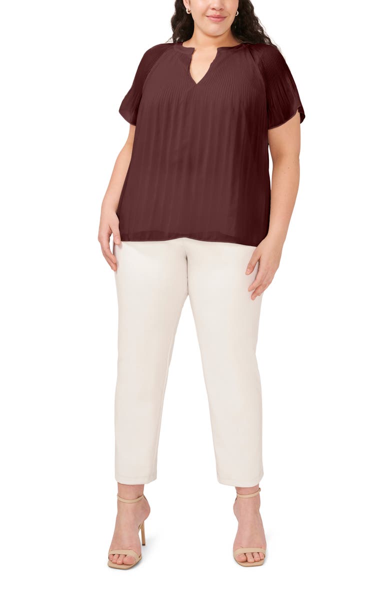 Halogen<sup>®</sup> Pleated Chiffon Top, Alternate, color,