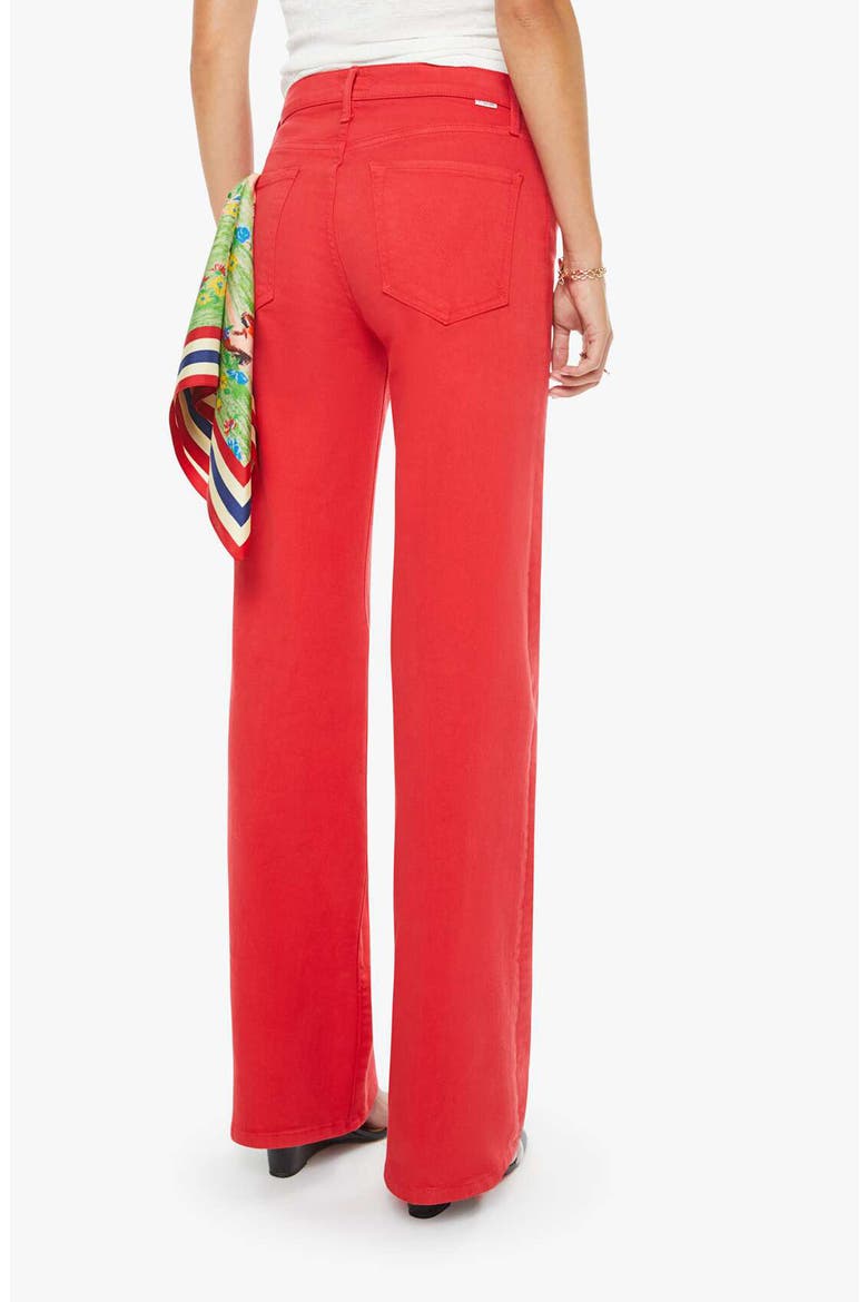 The Kick It High Waist Straight Leg Jeans, Alternate, color, TANGO RED