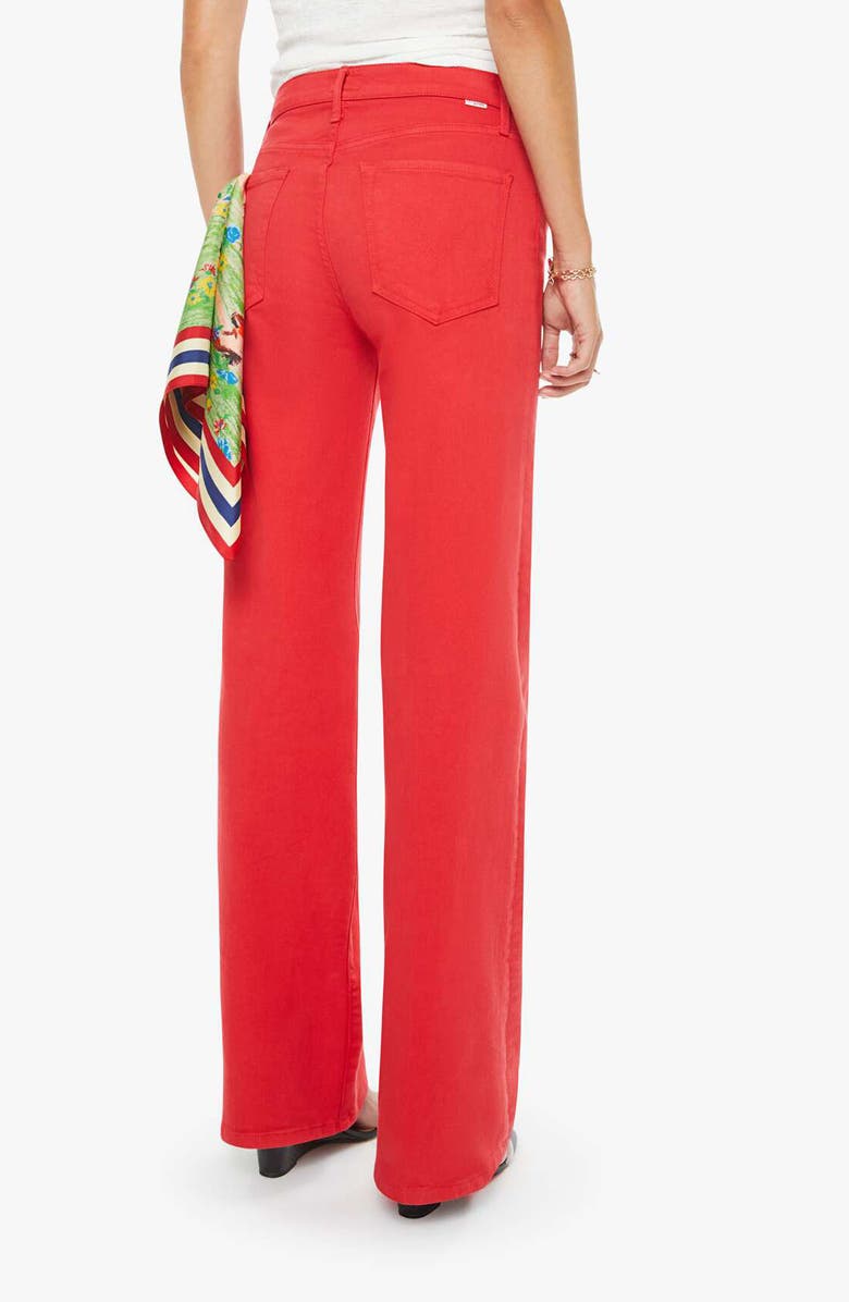 MOTHER The Kick It High Waist Straight Leg Jeans, Alternate, color, Tango Red