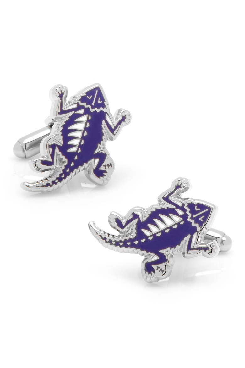 TCU Horned Frogs Cuff Links, Main, color, TCU HORNED FROG VINTAGE EDI