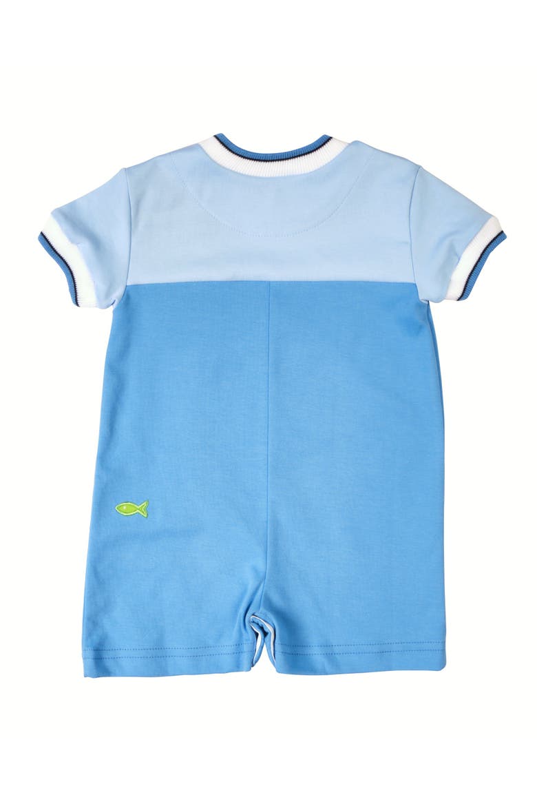 Knit Shortall With Scuba Alligator, Alternate, color, Blue