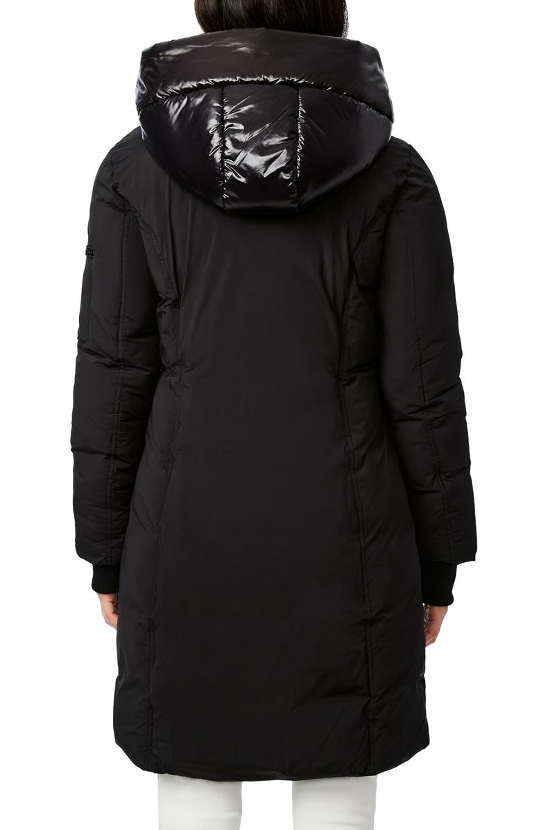 Bernardo Hooded Puffer Jacket with Bib, Alternate, color,