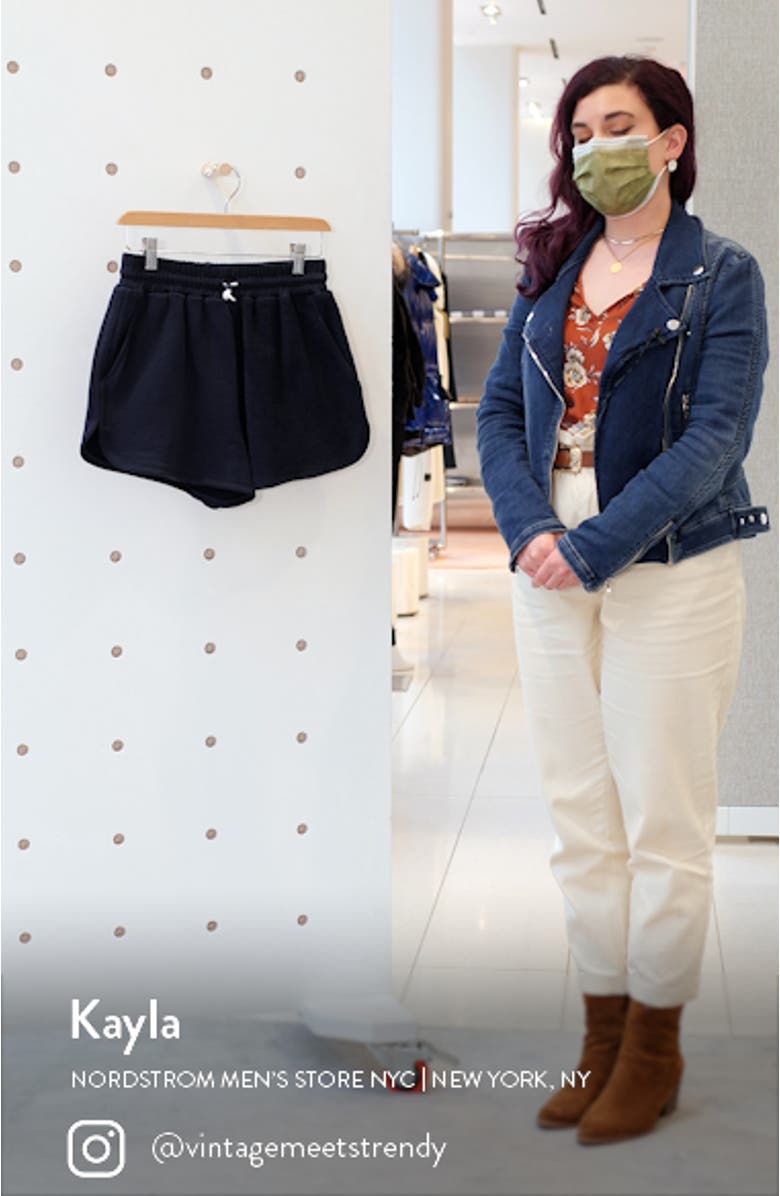 Bungee Mixed Media Cotton Track Shorts, sales video thumbnail