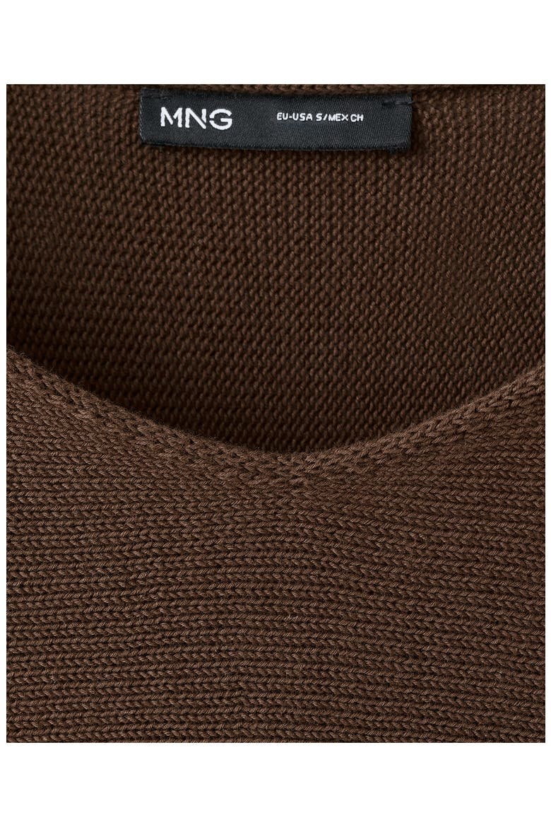 Long Sleeve Belt Sweater, Alternate, color, CHOCOLATE