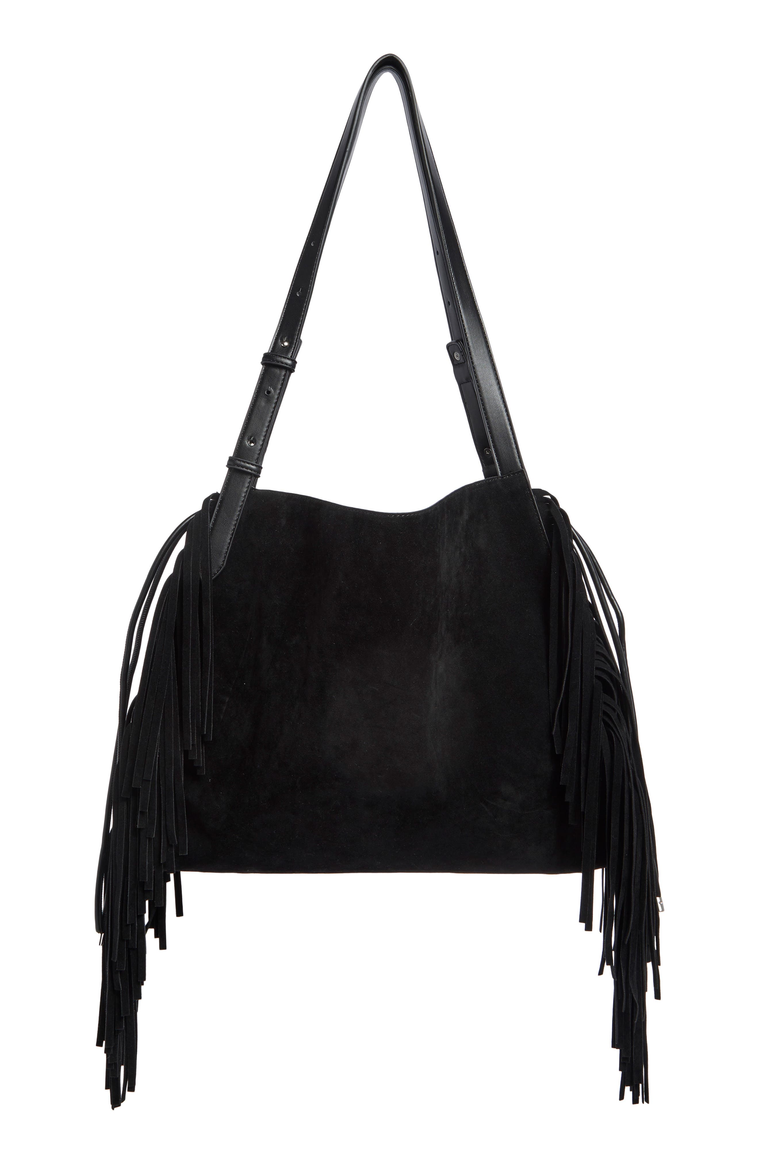 Bcbg Fringe Tote Bag In Black