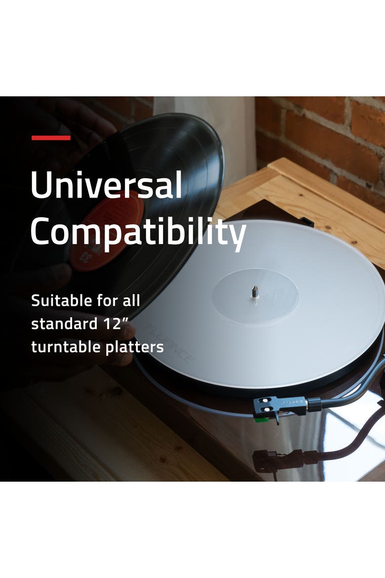 Acrylic Turntable Platter Mat, Reduce Vibrations, Improve Sound Clarity, Alternate, color, Frosted