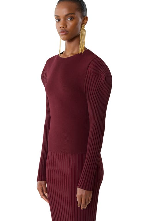 Lanvin Viscose Bib Sweater In Red