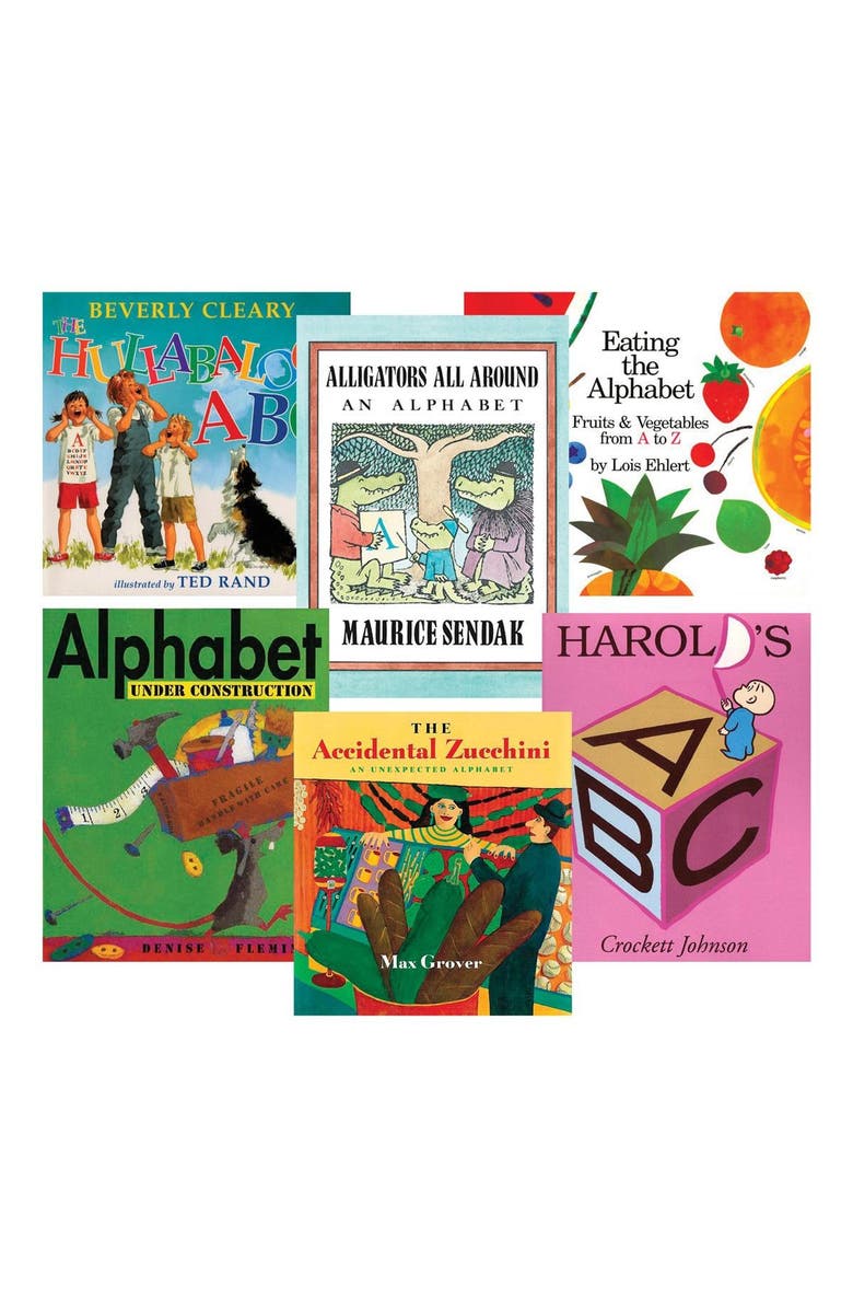 Kaplan Early Learning Company Alphabet and Letter Sounds Books - Set of 6, Main, color, Multicolor