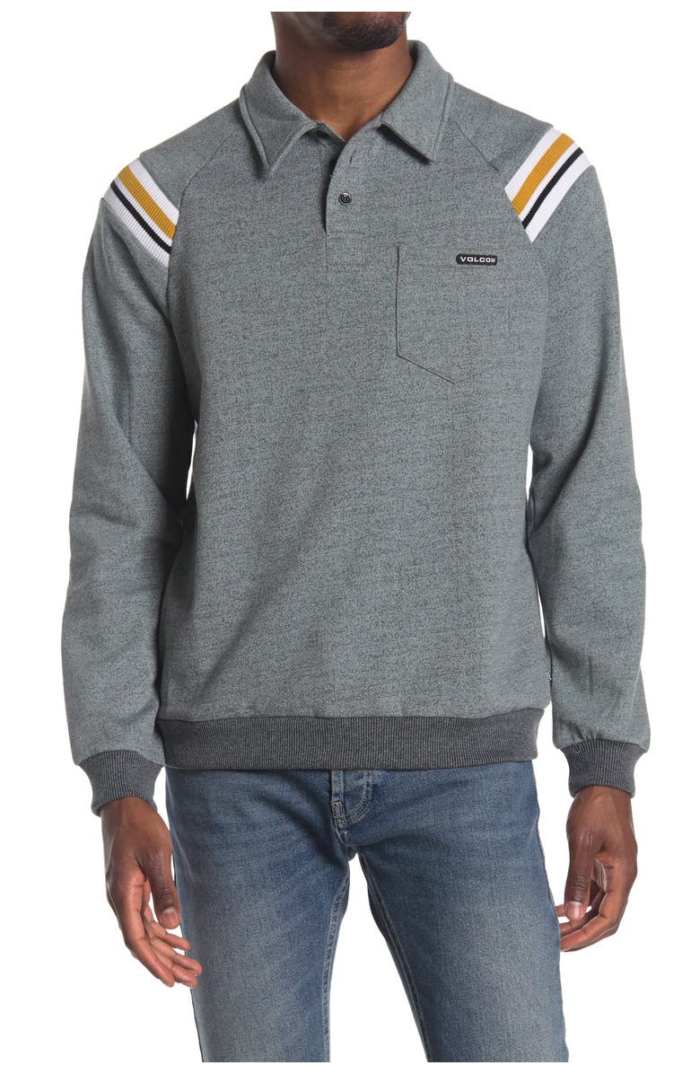 Volcom CJ Collins Crew Long Sleeve Polo, Main, color,