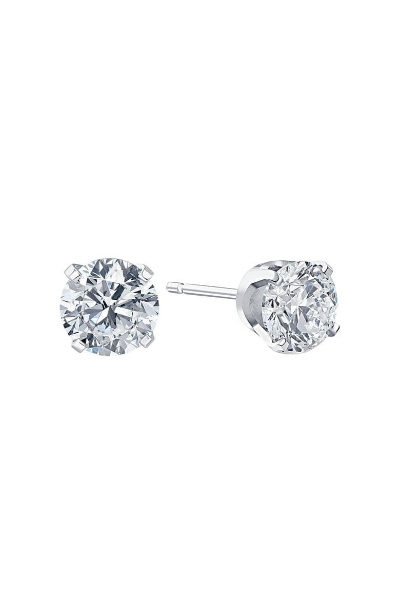 Bliss Diamond 2.00Ct Round Brilliant Cut Natural Diamond Stud Earrings 14K Gold Classic Setting, Alternate, color, 