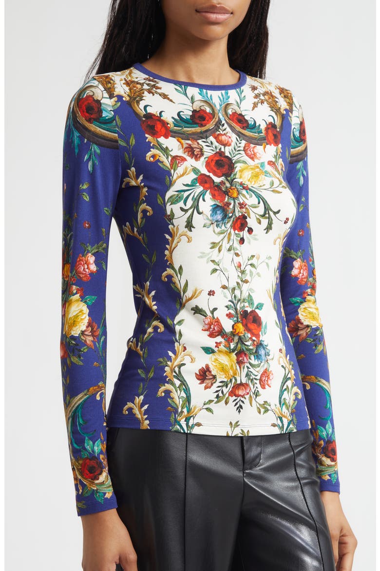 Delaina Long Sleeve Top, Alternate, color, GILDED ROSE