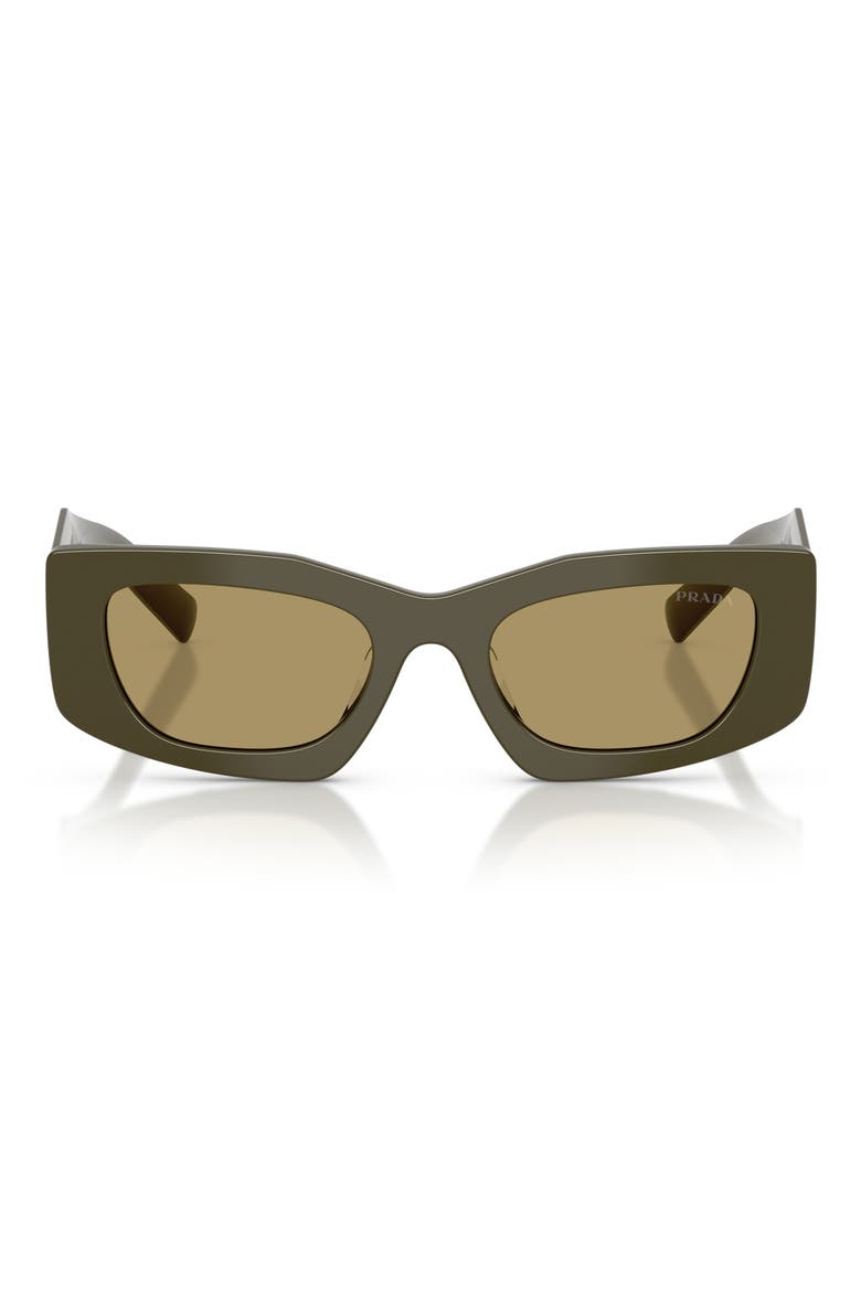 51mm Rectangular Sunglasses, Main, color, LAUREL / GREEN OLIVE
