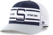 '47 Youth '47 Navy/Gray Penn State Nittany Lions Super Stripe Hitch Adjustable Trucker Hat