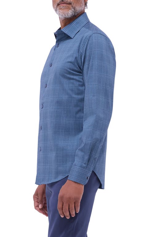 Bugatchi Jimmy Ooohcotton® Print Button-up Shirt In Navy