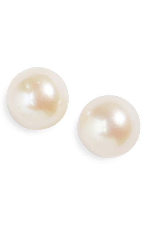 Silver & Cultured Pearl Earrings (Infant)