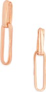 Karine Sultan Simple Double Link Drop Earrings