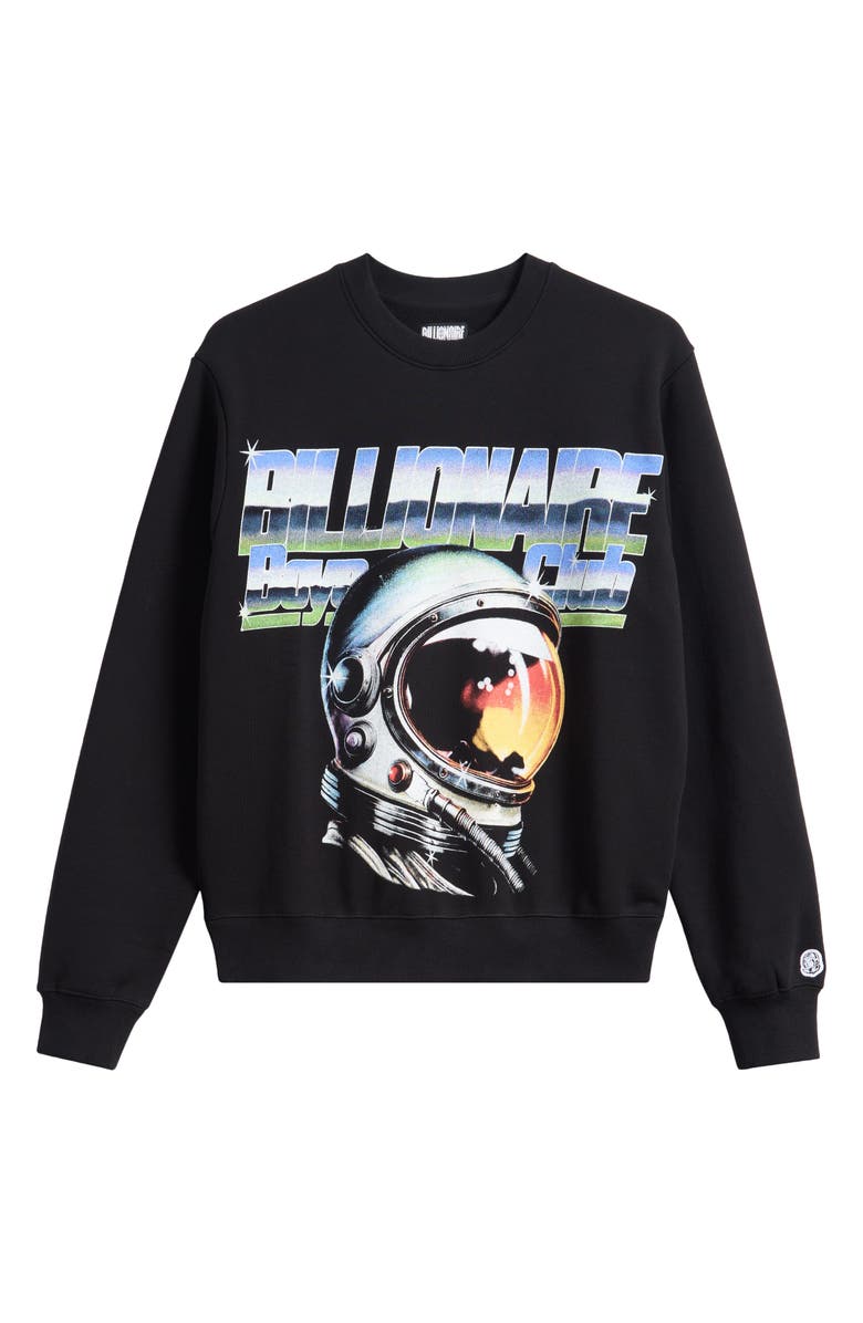 Billionaire Boys Club BB Jet Pack Helmet Head Sweatshirt, Alternate, color, Black