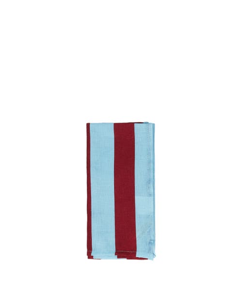LA DOUBLEJ LA DOUBLEJ LARGE NAPKINS SET OF 6 (45X45) RIGA BORDEAUX