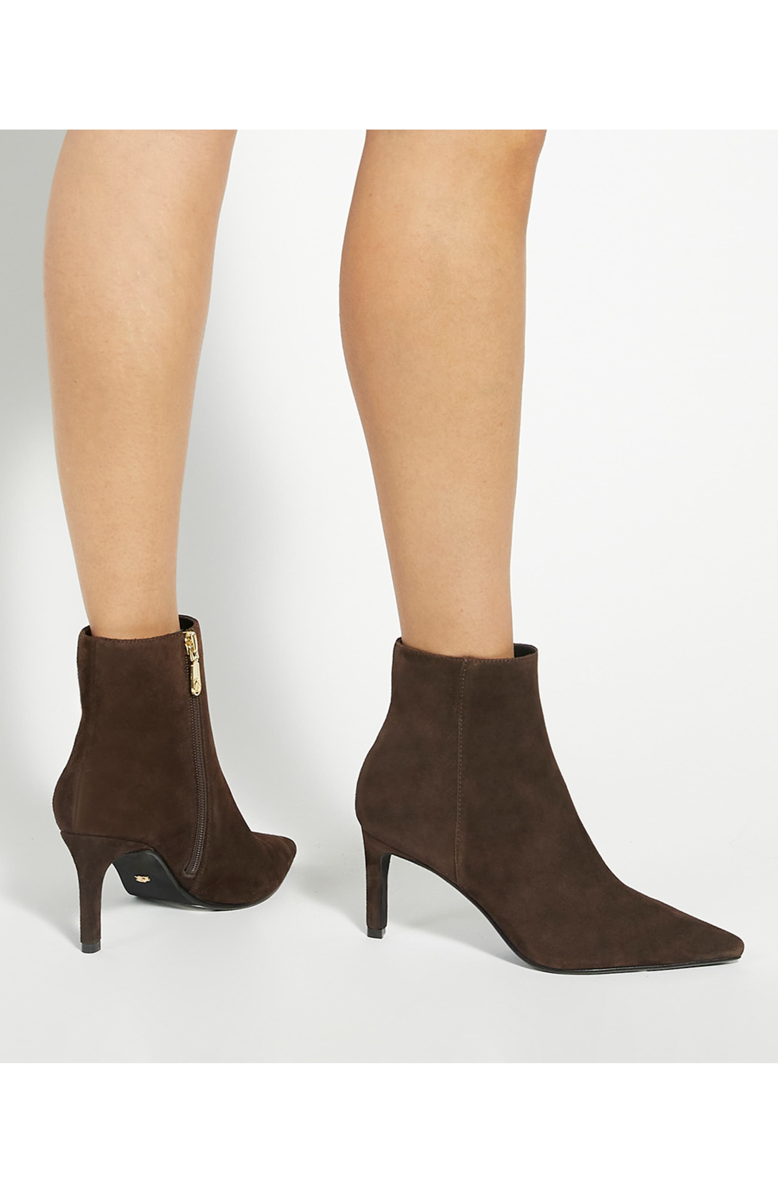 Obsessively Pointed Toe Bootie, Alternate, color, BROWN