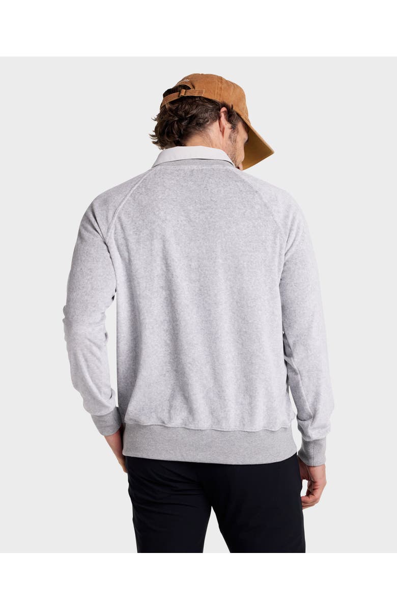 Blanco Clothing Raglan  Sweater Velour, Alternate, color, Grey