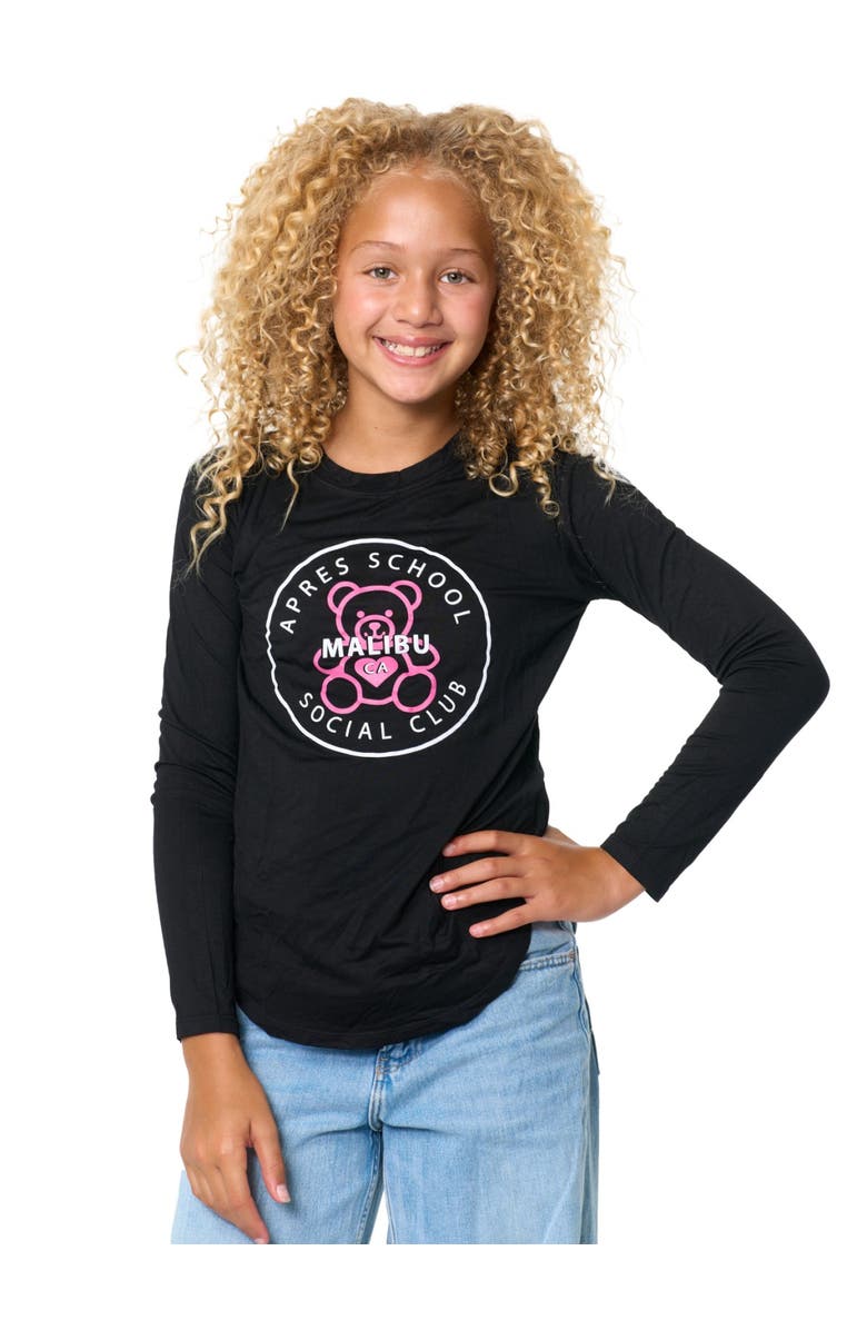 Malibu Sugar Tunic top with APRES screen - Big Kid, Alternate, color, Black