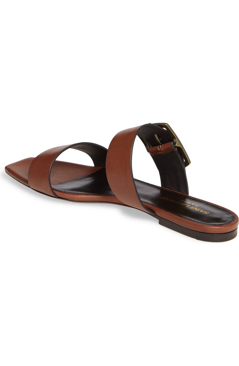 Saint Laurent Oak Nu Pieds Sandal, Alternate, color,
