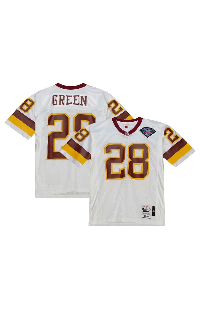Mitchell & Ness Men's Mitchell & Ness Darrell Green White Washington Commanders 1994 Authentic Throwback Retired Player Jersey, Main, color, 