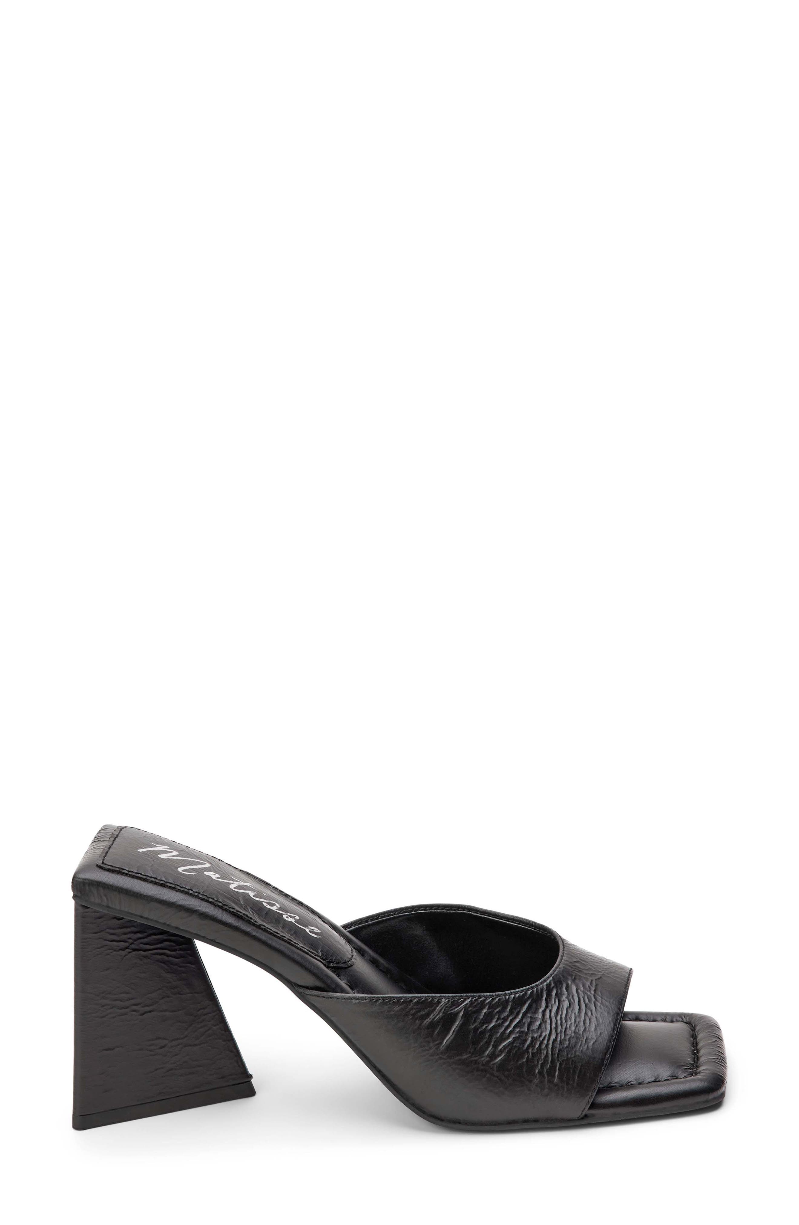 Regan Slide Sandal, Alternate, color, BLACK SYNTHETIC