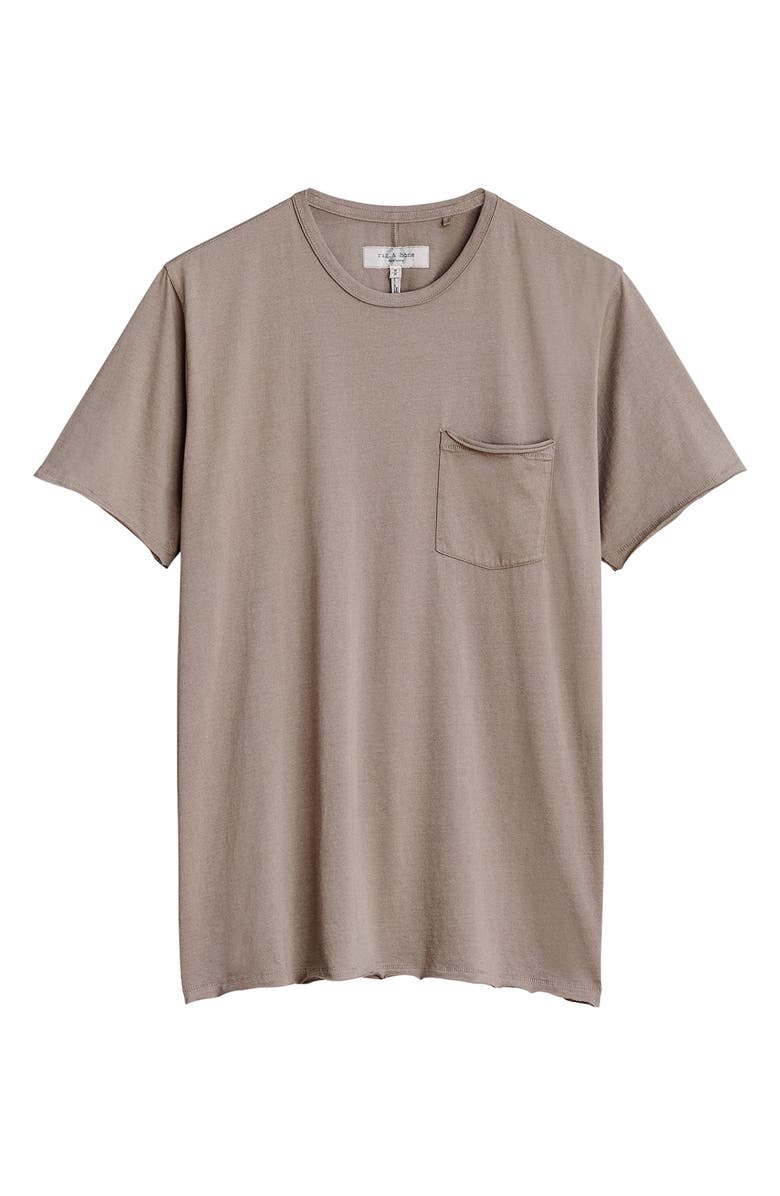 rag & bone Miles Organic Cotton Pocket T-Shirt, Alternate, color, Taupe