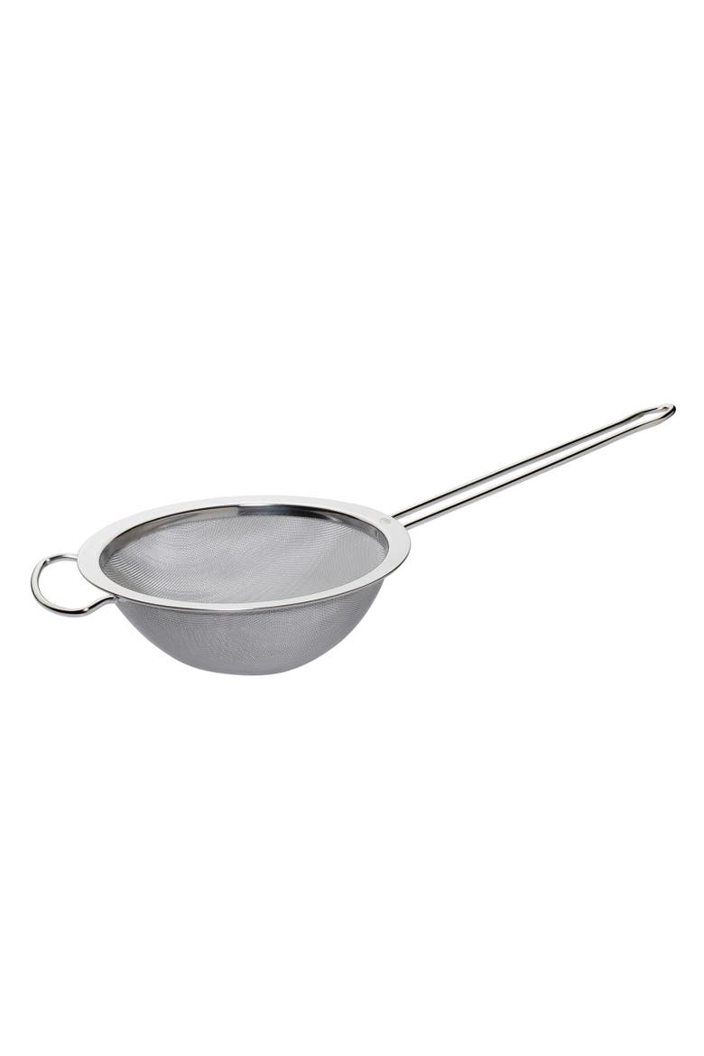 Classic Heavy Duty Fine Mesh Strainer, Stainless Steel, 8-Inch Diameter, Main, color, Silver