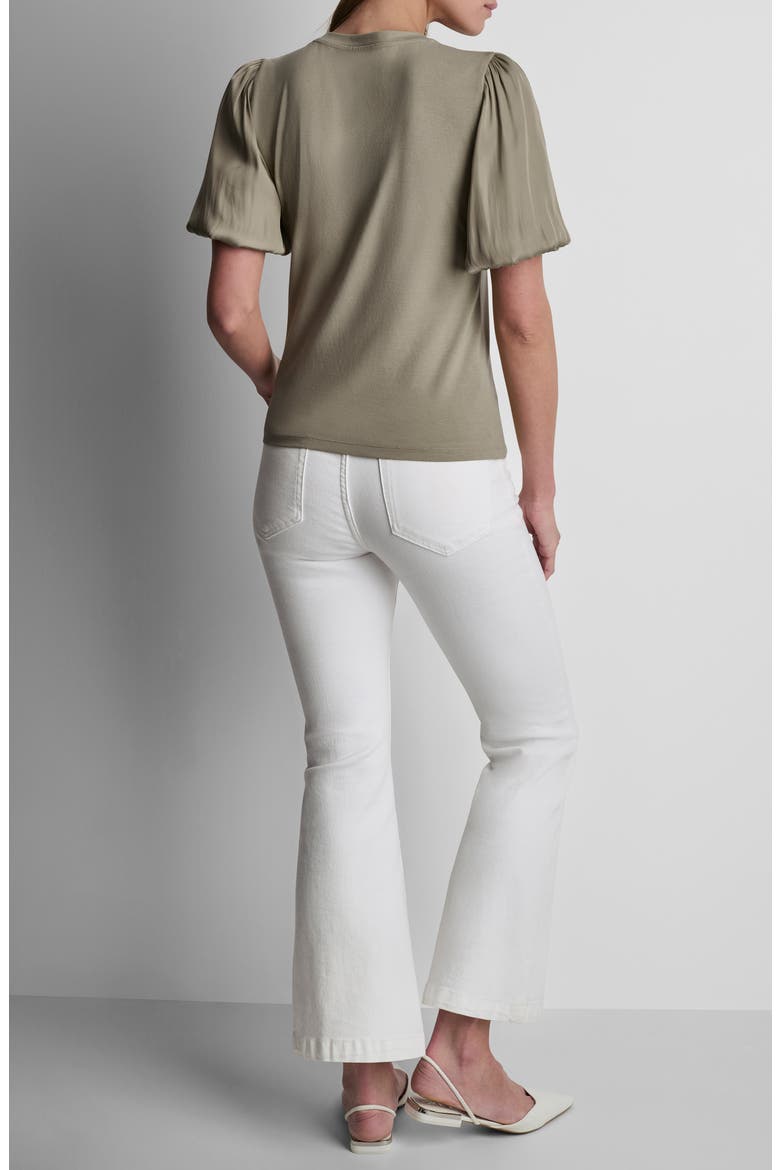 Mixed Media Top, Alternate, color, LIGHT FATIGUE
