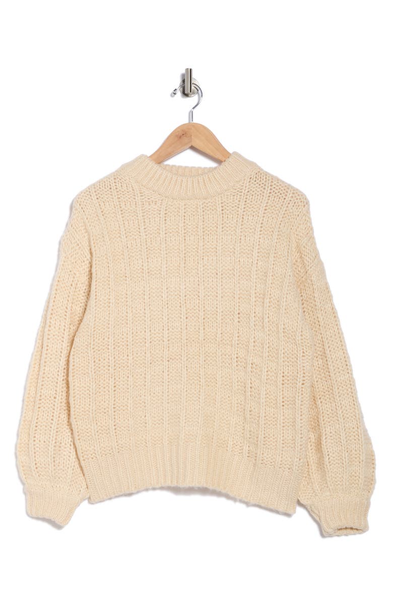 FRNCH Chjara Sweater, Alternate, color, Creme