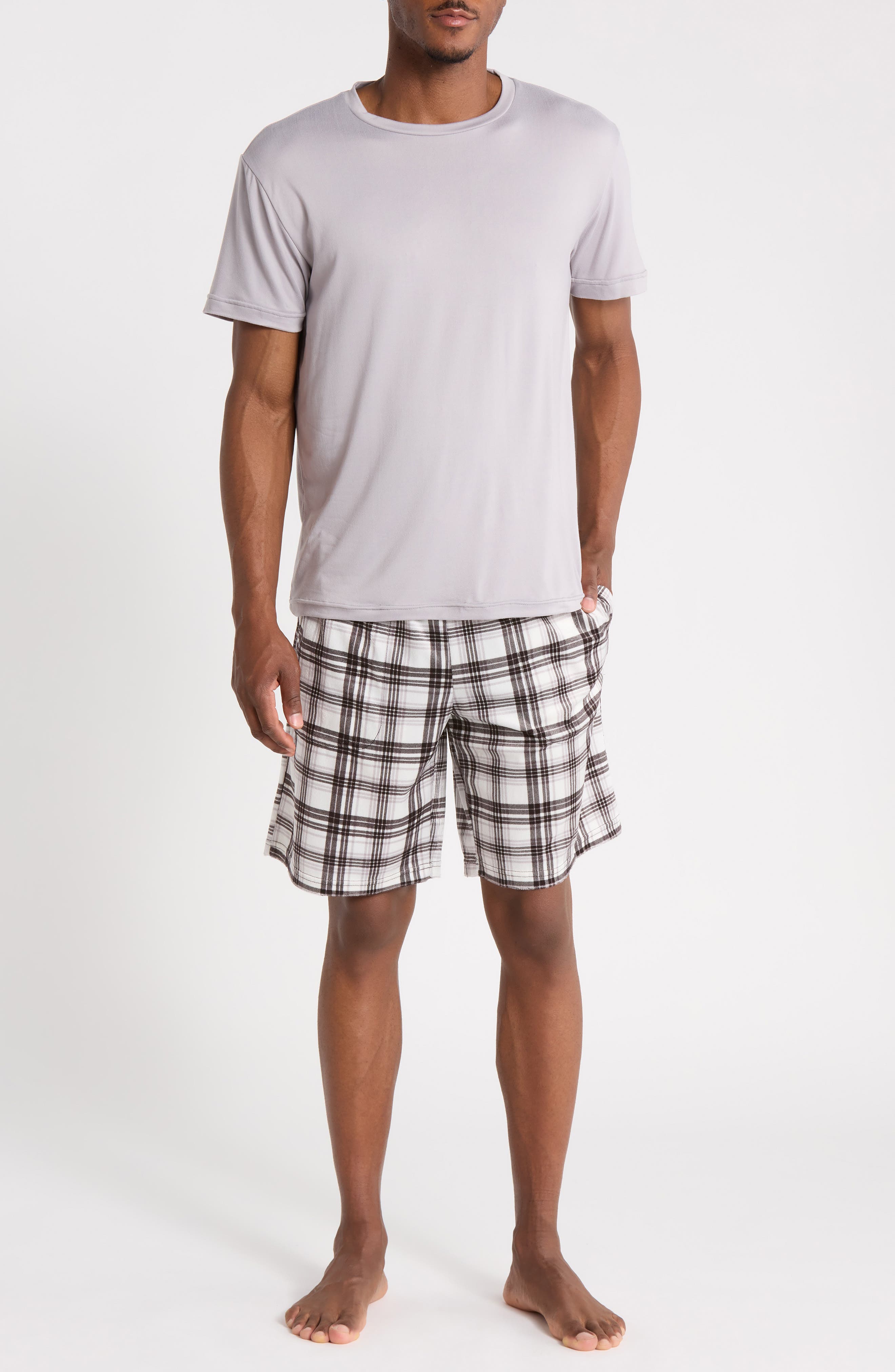 Crewneck T-Shirt & Shorts Pajama Set