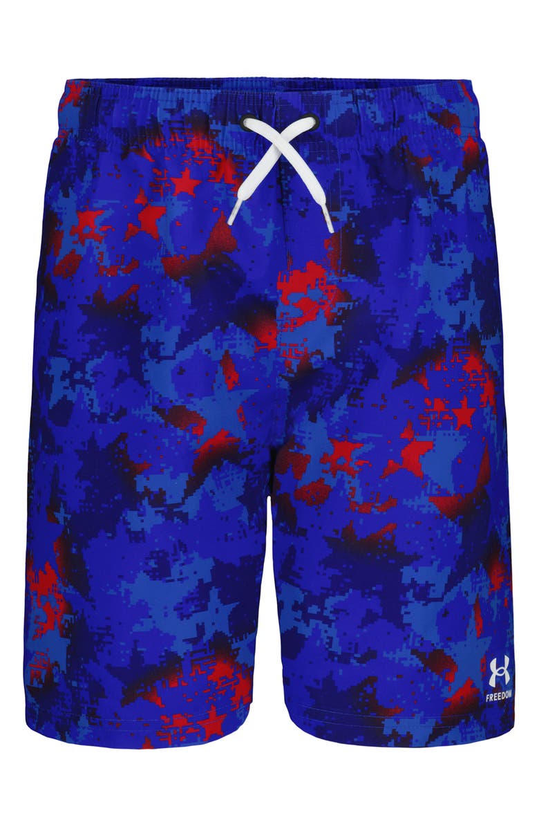 Under Armour Kids' Digi Camo Volley Swim Trunks, Main, color, Team Royal