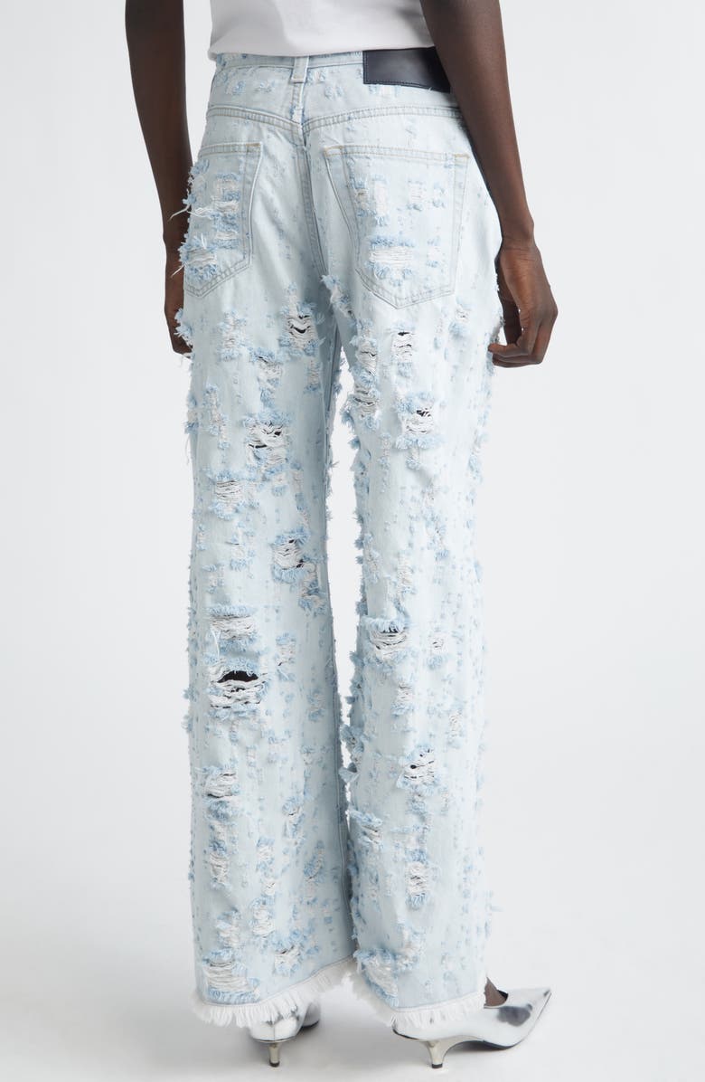 Haikure Winny Destroyed Wide Leg Jeans, Alternate, color, Light Blue Destroy