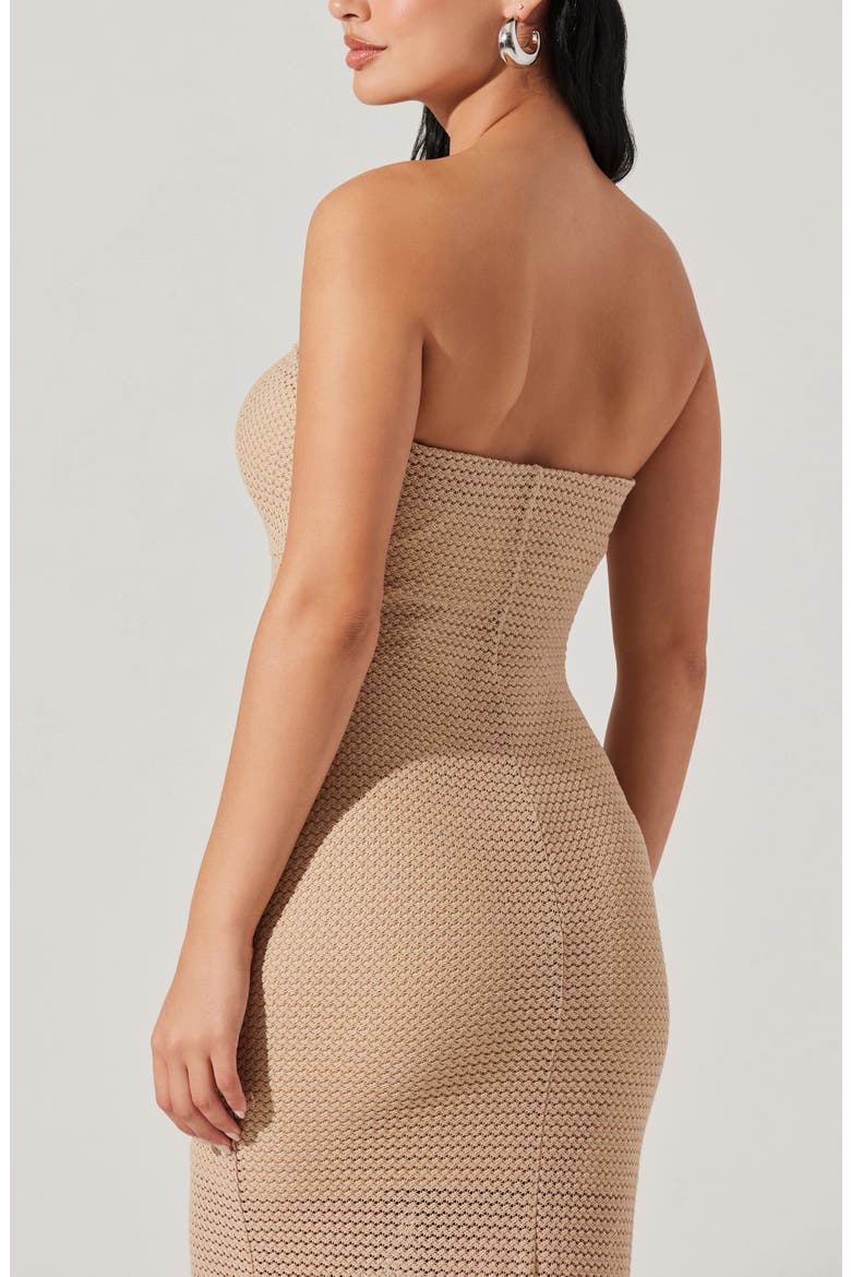 Kasandra Strapless Dress, Alternate, color, NATURAL