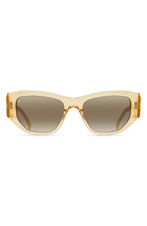 Ynez 54mm Mirrored Square Sunglasses