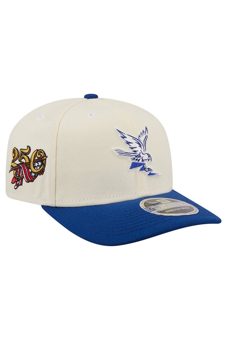Men's New Era Cream/Royal Air Force Falcons America's 250th 9SEVENTY Adjustable Hat, Main, color, Cream
