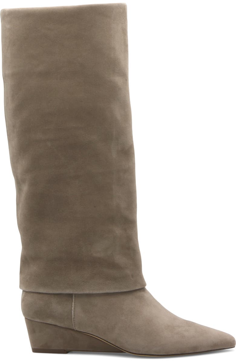 Charles by Charles David Perez Knee High Wedge Boot, Alternate, color, Truffle-Ks