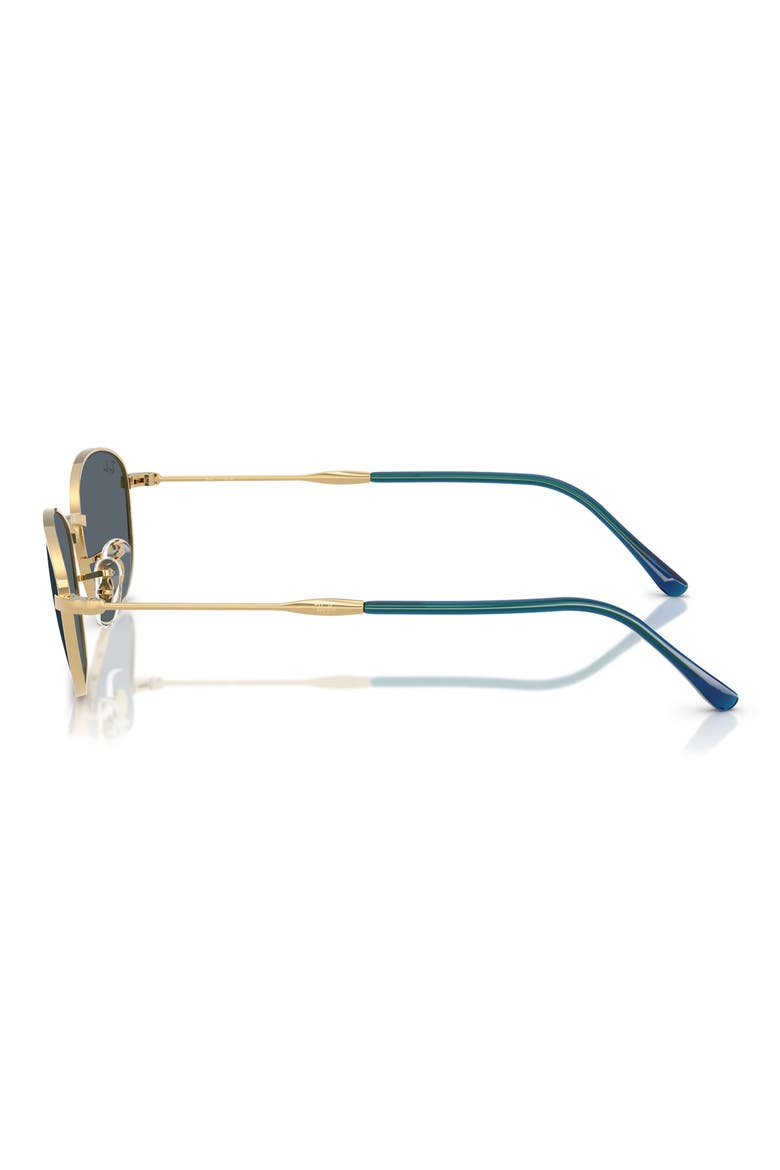 55mm Irregular Oval Sunglasses, Alternate, color, ARISTA / BLUE