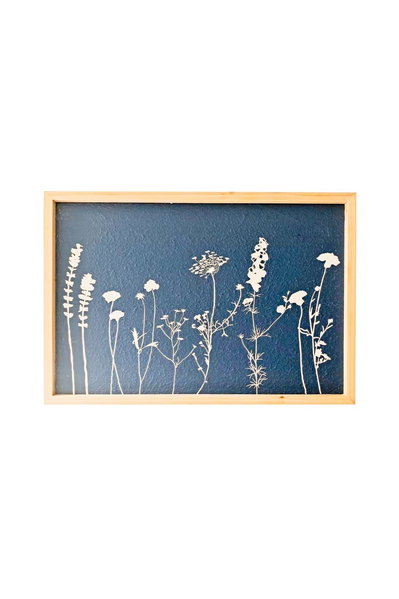 Wild Flowers Wall Art, Main, color, Blue