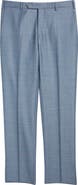 Zanella Parker Classic Wool Sharkskin Dress Pants