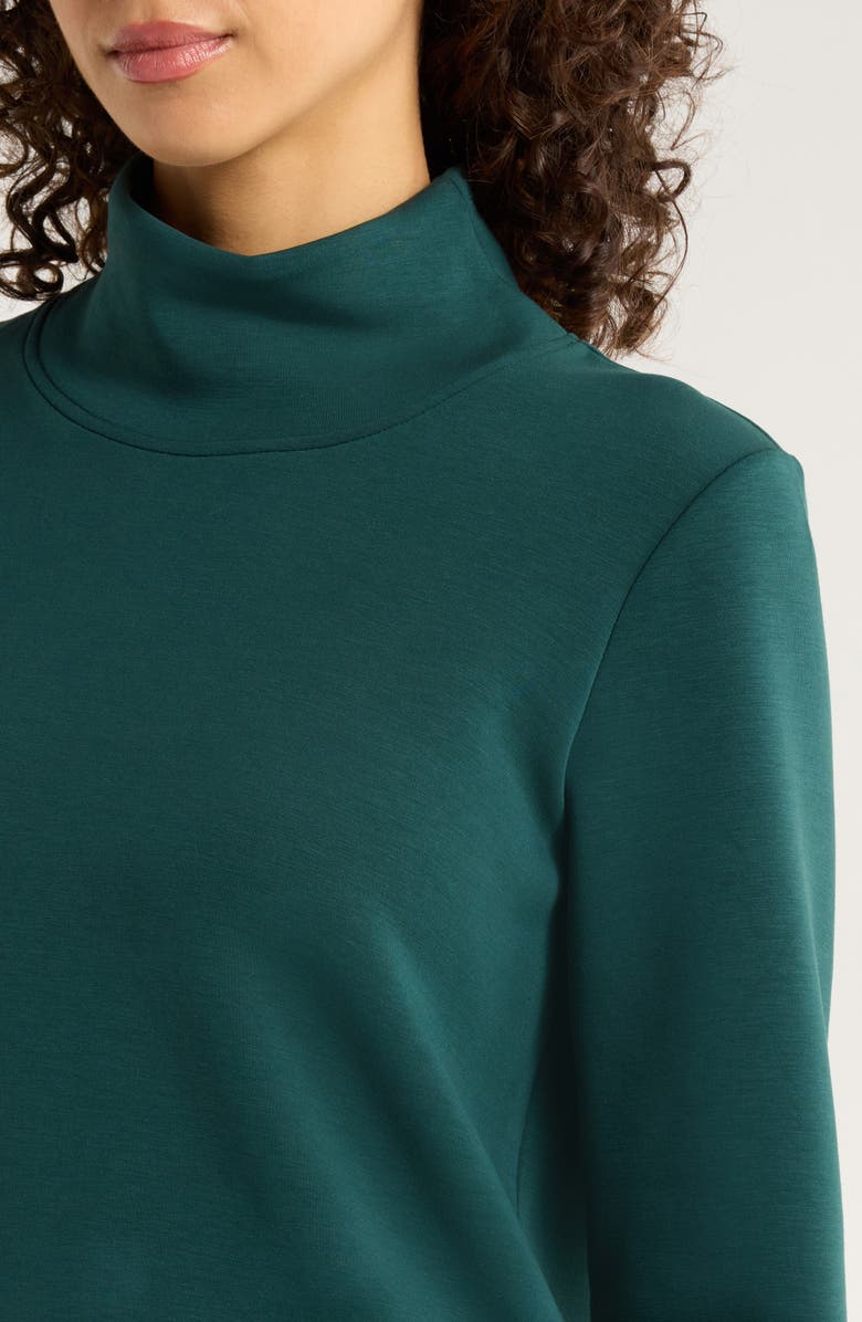 MPG Dreamweave Recycled Polyester Blend Mock Neck Sweatshirt, Alternate, color, Ponderosa Pine